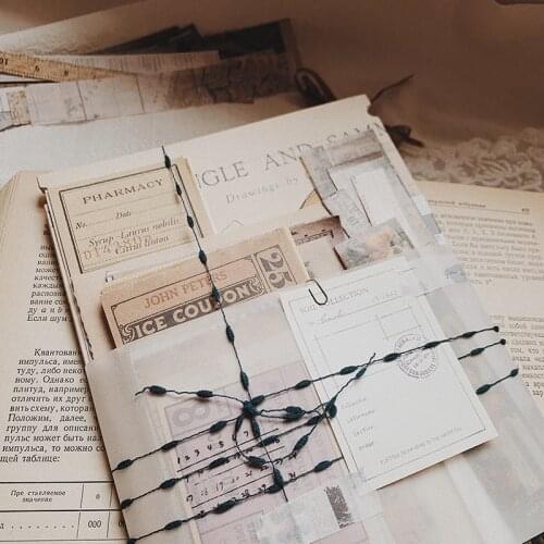 170 PCS Vintage Travel Ticket Decorative Stickers Daily Planner Adhesive Label Photo Album DIY Scrapbooking Stickers Stationery