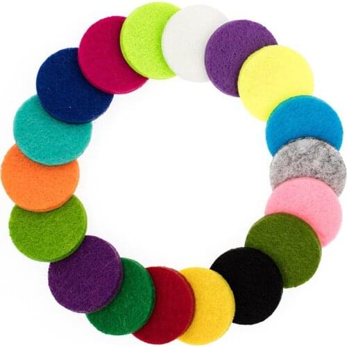 20pcs/lot felts pads DIY for 20mm 25mm 30mm 38mm diffuser oil lockets