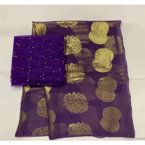 2019 High Quality Silk Fabric For Lady Dress Embroidered Silk Fabric African Metallic Silk Fabric! LXF6183