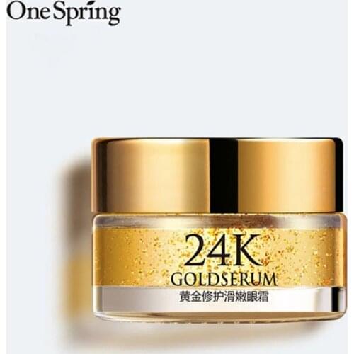 24K Eye Cream Gold Hyaluronic Acid Eye Serum Anti-Wrinkle Remover Dark Circles Against Puffiness Anti Aging Ageless Instantly