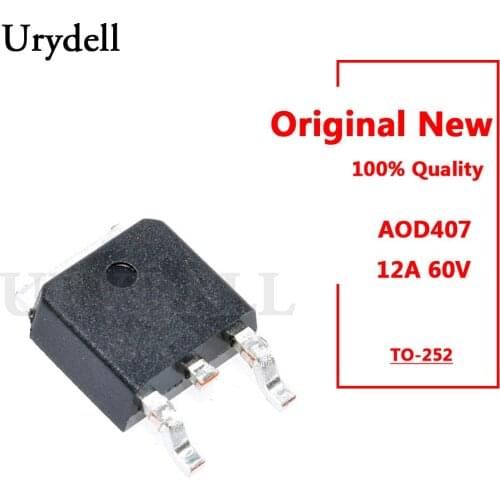 5pcs AOD407 D407 P-Channel MOSFET TO-252 New and Original