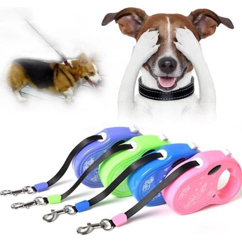 3M Dog Leash Automatic Retractable Dogs Traction Rope Printed Cat Dog Leash Durable Adjustable Puppy Lead Rope Pet Accessories