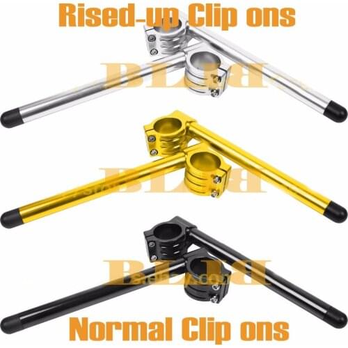 CNC Universal 41 mm For Honda CBR-1000 Hurricane VF-1000 F Interceptor ST-1100 Clip On Handlebars Normal / Rised-up Handle Bars