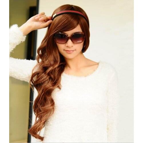 Long Curly Hair - New Style Fluffy Hair Sexy Long Brown Hair 3SH041 Women Hair Natural