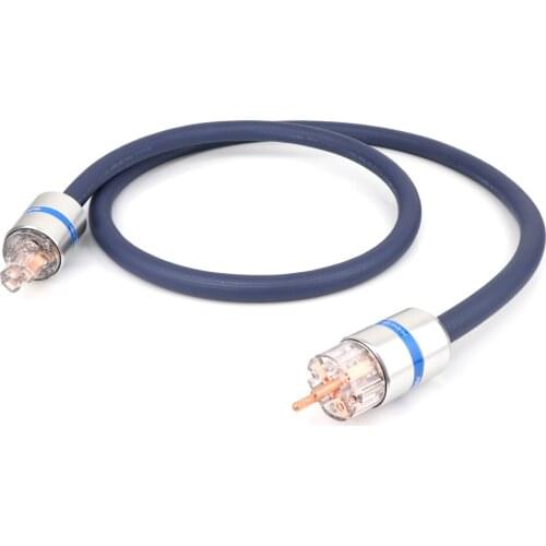 Monosaudio 99.9998% pure Copper Schuko Power Cable HIFI Extension EMC Shield Power wire EUR version AC Mains Power cord P902