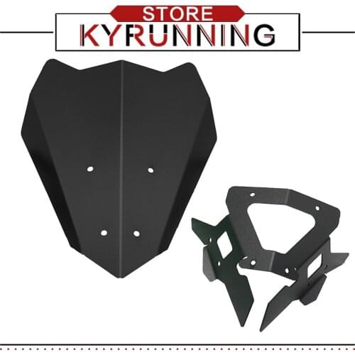 Motorcycle Windshield WindScreen For Kawasaki Z650 z 650 2017-2020 Front Screen WindScreen Wind Deflector Accessories