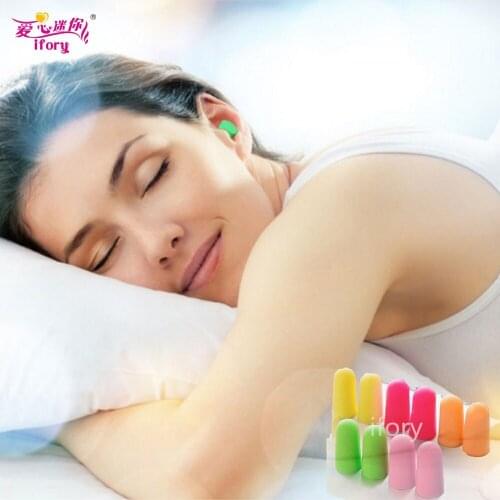 Ifory Foam Sponge Soft Earplugs Noise Reduction&Promote Sleep Slow Rebound Protect Hearing Earplugs Swim Protection Earplugs