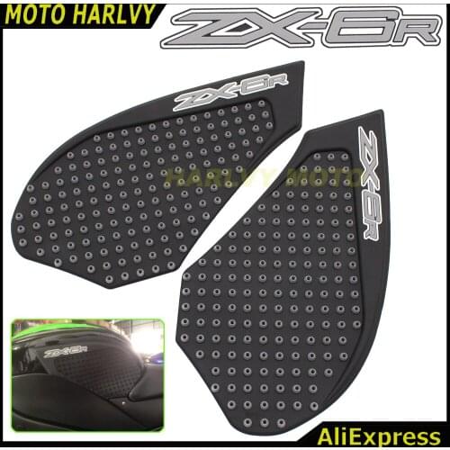 2016 NEW For KAWASAKI NINJA ZX6R ZX-6R 07 08 Motorcycle Tank Antiskid Traction Pad Side Knee Grip Protector Anti slip sticker