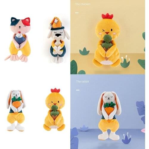 New Cute Chicken Stuffed Sloth Toy Plush Soft Simulation Sloths Soft Toy Animals Plushie Doll Pillow For Kids Birthday Gift