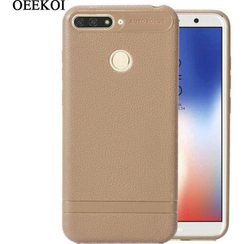 OEEKOI Lichee Pattern Soft TPU Back Cover Case for Honor 7C/Honor 6A/Honor 7A