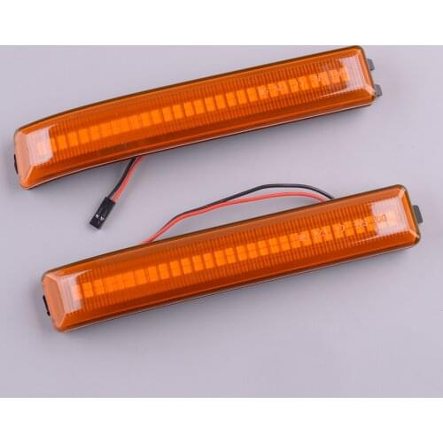 Pair Sequential LED Orange Lens Side Mirror Signal Marker Light Fit For Ford F-150 Lincoln Mark LT 9L3Z-17E749-AA 9L3Z-17E748-AA