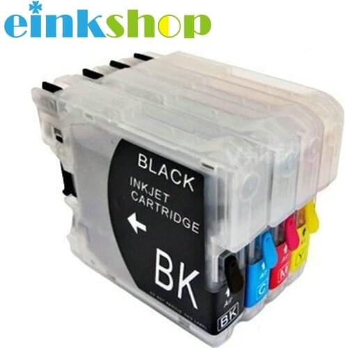 Einkshop for Brother LC39 LC980 lc60 LC985 LC1100 Empty refillable Ink Cartridge DCP J125 J315W J515W MFC J415W J615 J615W