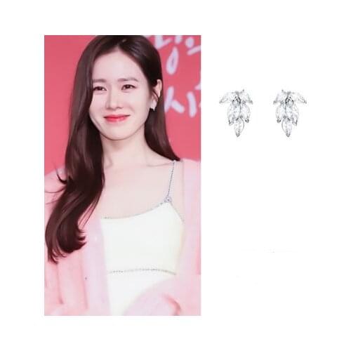 Hyun Bin Son Ye Jin Stud ear Korean dramas TV For Women Earrings pendientes brincos ornament