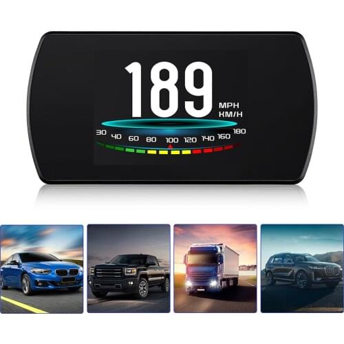 4.3" Overspeed Voltage Alarm Digital Car GPS Speedometer Head Up Display Smart HUD On-board Computer Auto Accessories
