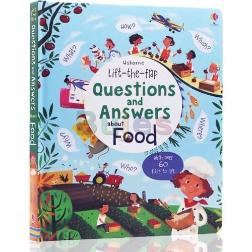 Usborne Questions and Answers about Food Food and books,let children know about foods,english picture books,family reading book