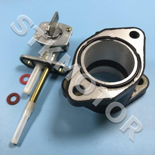YFM350 Carburetor Intake Manifold fuel petcock switch valve kit For Yamaha Warrior YFM 350 1987-2004