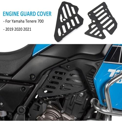Motorcycle Engine Guard Cover and Protector Cap Flap Set For Yamaha Tenere 700 Tenere700 XTZ700 XTZ690 T7 XT700Z 2019 2020 2021