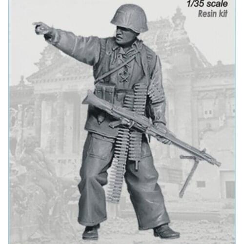 1/35 soldiers, Military scene combination, resin kit soldiers GK, Military theme of WWII, Uncoated No colour