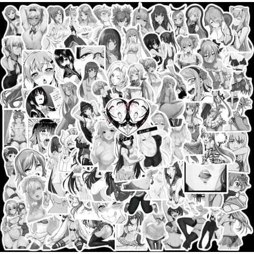 10/50/100Pcs Hentai Waifu Sexy Girl Anime Stickers for Laptop Luggage Aesthetic Notebook Car Graffiti Stickers Decals Waterproof