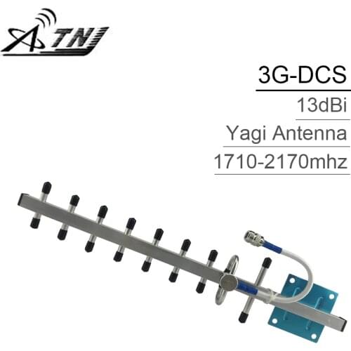 13dBi Yagi Antenna Work For GSM LTE 1800 3G WCDMA PCS 1900 1710-2170mhz 2G 3G 4G External Antenna Outdoor Antenna Signal Booster