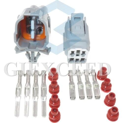 2 Sets 4 Pin 6188-0217 6189-0372 Female Male Waterproof Auto Electrical Wire Connector Automotive Crimp Plug Socket