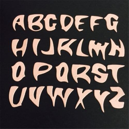 26 Letter alphabet Metal Cutting Dies for scrapbooking Stencils for Craft Paper DIY Scrapbook new die Cut Template 2019
