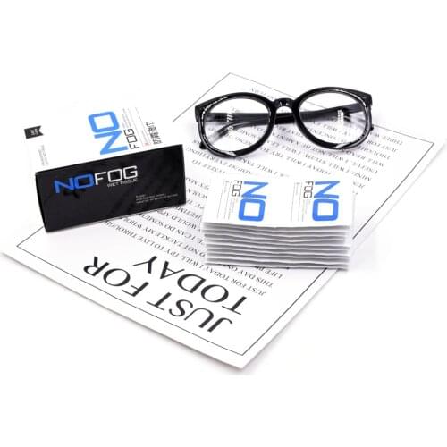 30Pcs/Box Glasses anti fog wipes customized disposable lens screen cleaning cloth lens wiping wipes paper anti fog wipes