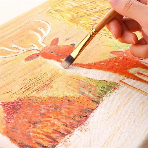 5PCS Painting Canvas Frame Drawing Board For Canvas Oil Painting Acrylic Paint Primed Oil Cotton Wood Oil Frame Rack for Artist