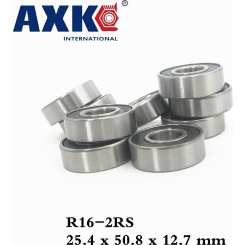Axk High Quality R16-2rs Shielded Bearing Inch Series 1"x 2"x 1/2" Inch 25.4*50.8*12.7 Mm Miniature Shielded Ball Bearing