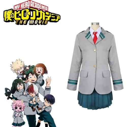 Boku No Hero Academia AsuiTsuyu Yaoyorozu Momo School Uniform My Hero Academy OCHACO URARAKA Midoriya Izuku Cosplay Costume