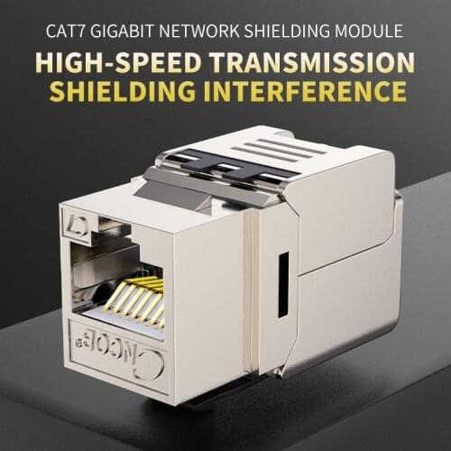 CAT7 Keystone Jack Inline Coupler Sheilded RJ45 8P8C Connector Cat6a Cat6 10Gbps for Ethernet LAN Cable Extender Adapter