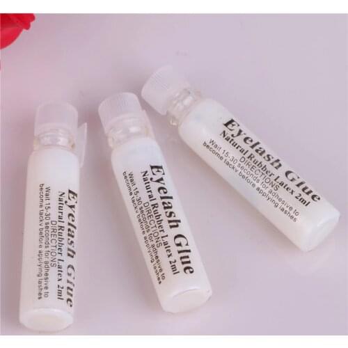 Hot sell 2ml Portable Waterproof wihte False Eyelash Glue Adhesive Makeup Tools