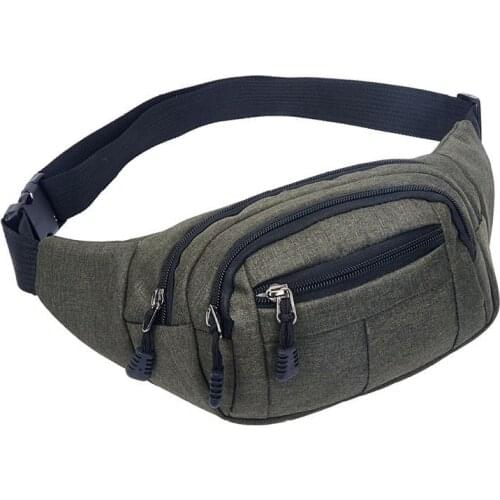 8PCS / LOT Men Women Canvas Waist Pack Running Cycling Sport Waist Bag Chest Pack
