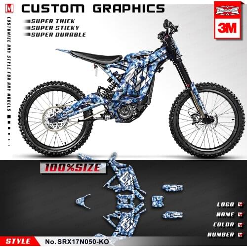KUNGFU GRAPHICS Personalized Stickers Motorcycle Deco Kit for Sur Ron Light Bee X/S Bike, Style No.SRX17N050-KO