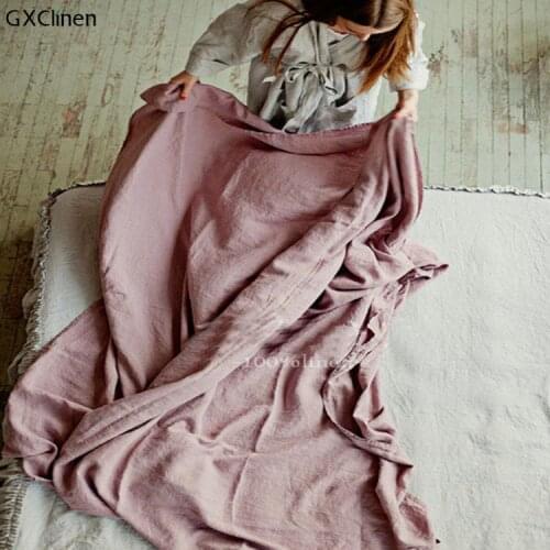 100% Linen Bed Sheet set Elastic Fitted Sheet sets Bedding Mattress Cover Set Natural Healthy Bedspread 2pc/3pcs