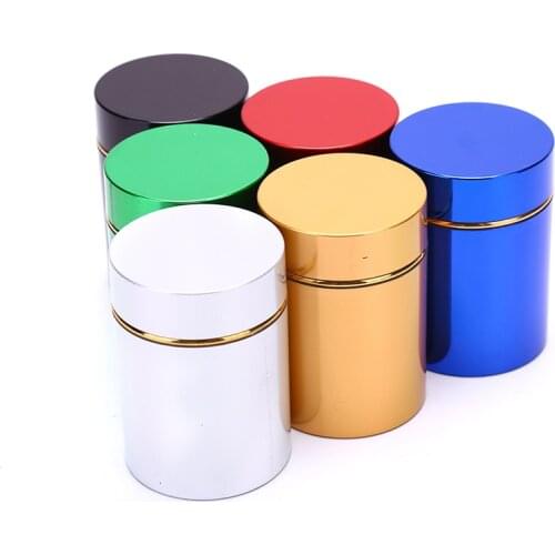 Smell Proof Container Aluminum Herb Stash Metal Sealed Can Tea Strage Bottles Jars Boxes