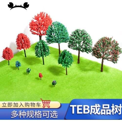 2pcs/5pcs/10pcs DIY Model Trees Train Park Railroad Railway Layout Wargame Scenery Scene Diorama Toys Different size