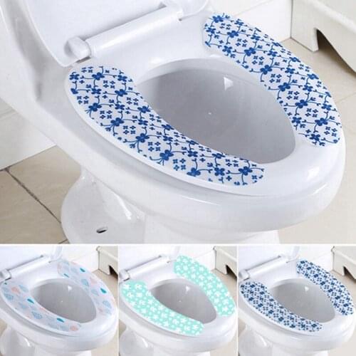 Washable Adhensive Washroom Warm Toilet Seat Pad Cover Brand