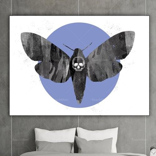 Hawk Moth Printed Entomology Insect Wall Art Witch Gift Decoration Poster