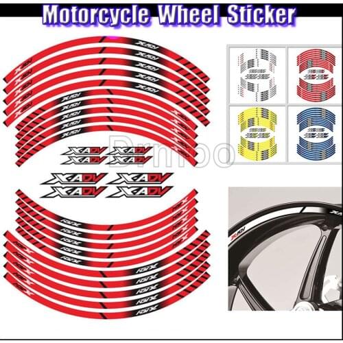 New Motorcycle High Quality 17 Inch Wheel Decal Reflective Laminated Waterproof Tape Stickers For Honda X ADV XADV