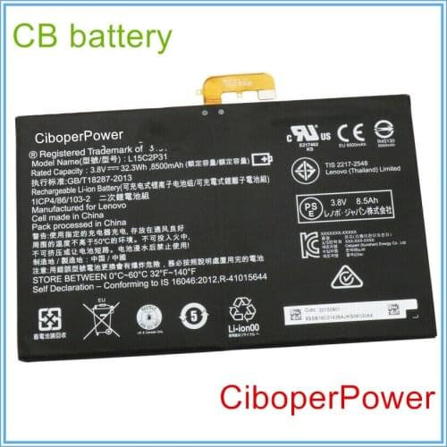 Original quality Battery for 3.7V 32.3W battery L15C2P31 for L15C2P31