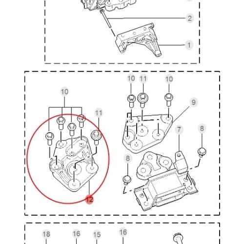 Original gearbox bracket, engine bracket, suitable for SAIC MG 6 new