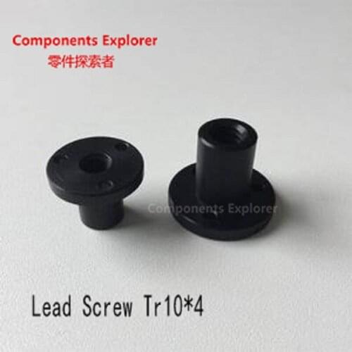 POM machined Nut for linear stepper motor Lead Screw Tr10*4