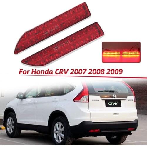 LED Rear Bumper Reflector Light For Honda CRV 2007 2008 2009 Stop Brake Lamp Car Rear Fog Lamp Rear Fog Light Taillights