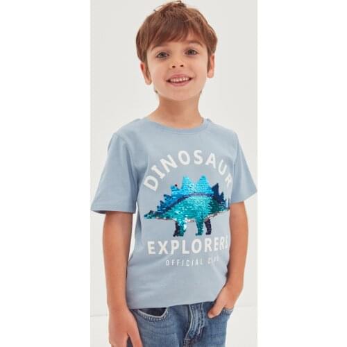 Trendyol Sequin Boys Boy Knitted T-Shirt TKDSS21TS3838