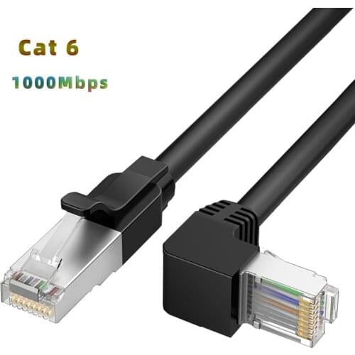 Up And Down Bending Ethernet Cable Cat6 Lan Cable UTP CAT 6 RJ 45 Network Cable Patch Cord for Laptop Router RJ45 Network Cable