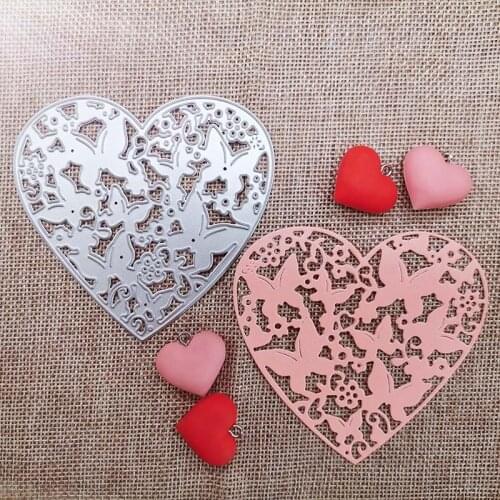 90*85mm butterflies heart new Metal Cutting Dies Scrapbooking DIY Album Paper Card Craft Embossing stencil Dies