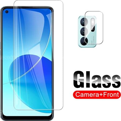 2 in 1 Tempered Protective Glass For Oppo Reno 6Z 6.4" Reno6 6 Z Safety Phone Explosiong-proof Screen Protector Camera Lens Glas
