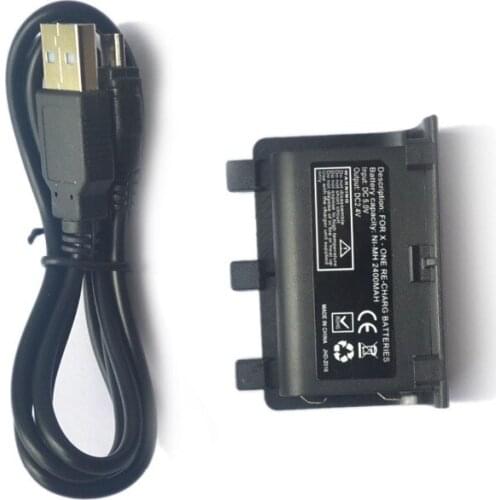 USB Charging 2400mAh Rechargeable Replacement Backup Battery Pack For Xbox One Gamepad for Microsoft For XBOX ONE Controller