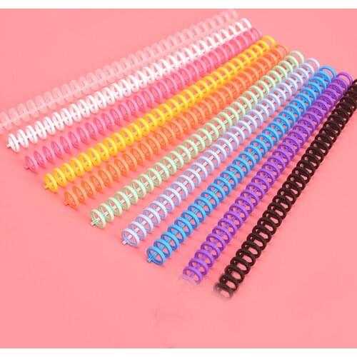 10pcs 10mm 30 Hole Loose-leaf Binding Strip Plastic A4 Loose-leaf Ring Binding Clip Removable Loose-leaf Buckle B5 Binding Rings